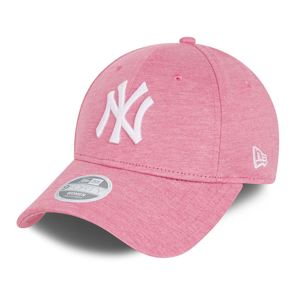 New Era Womens 9FORTY New York Yankees Baseball Cap - MLB Jersey Essential - Pink