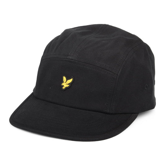 Lyle & Scott Hats Cotton Twill 5 Panel Baseball Cap - Black
