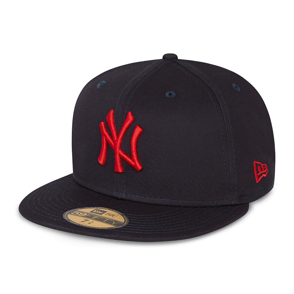 New Era 59FIFTY New York Yankees Baseball Cap - MLB League Essential - Navy-Scarlet