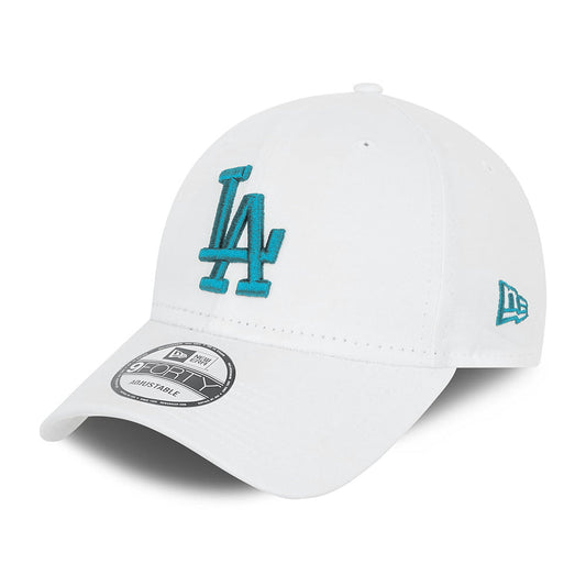 New Era 9FORTY L.A. Dodgers Baseball Cap - MLB League Essential - White-Teal