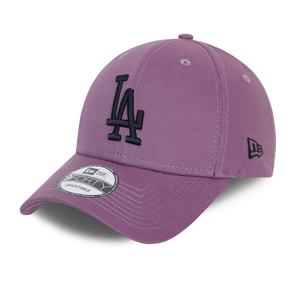 New Era 9FORTY L.A. Dodgers Baseball Cap - MLB League Essential - Purple-Navy