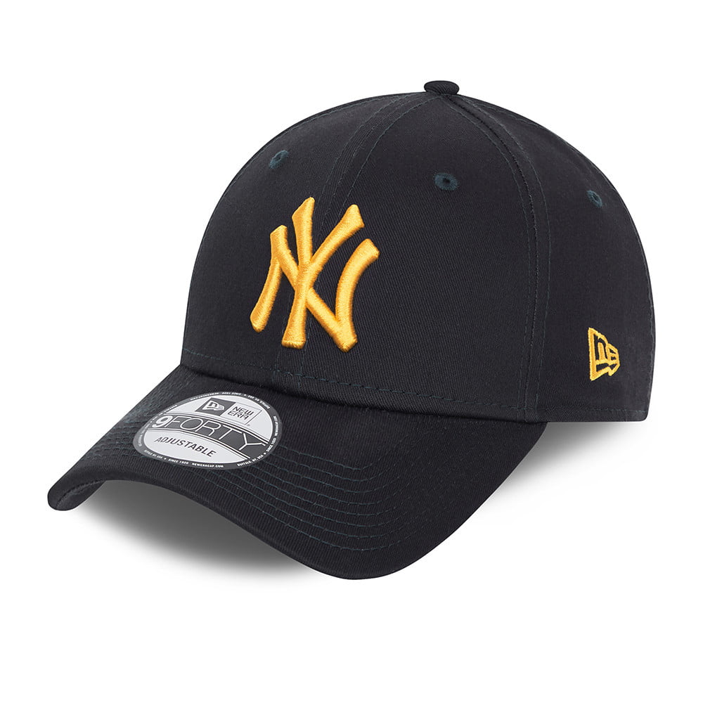 New Era 9FORTY New York Yankees Baseball Cap - MLB League Essential - Navy-Gold
