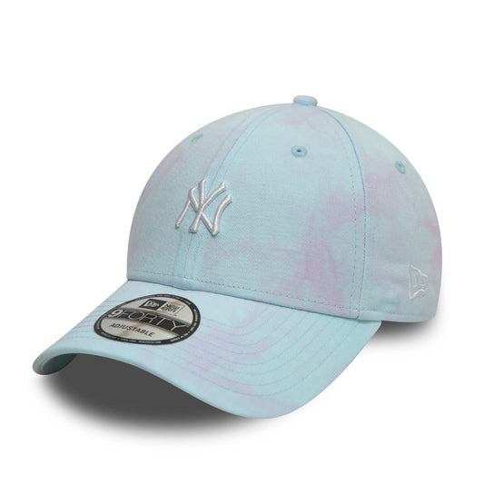 New Era 9FORTY New York Yankees Baseball Cap - MLB Tie Dye - Blue-Pink