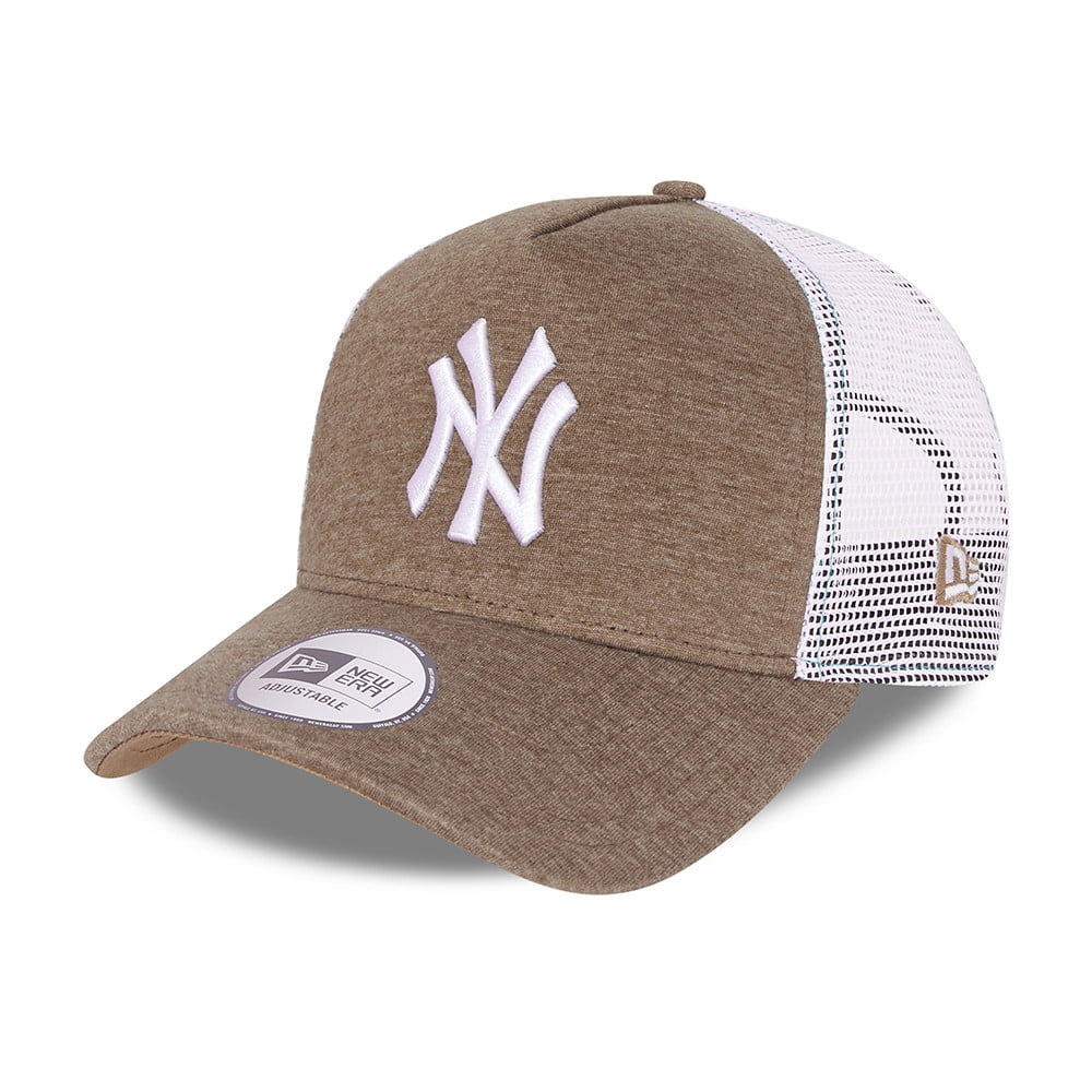 New Era New York Yankees A-Frame Trucker Cap - MLB Jersey - Wheat