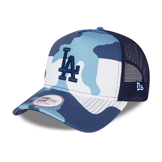 New Era L.A. Dodgers A-Frame Trucker Cap - MLB Camo Pack - Navy Camo