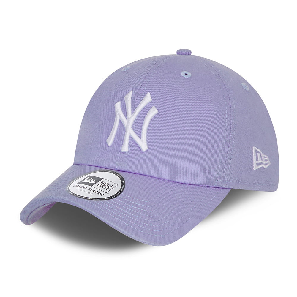 New Era 9TWENTY New York Yankees Baseball Cap - MLB Washed Casual Classic - Lavender