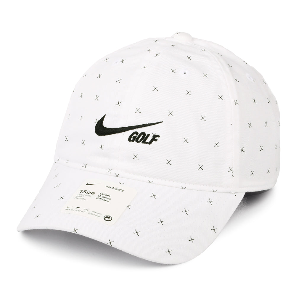 Nike Golf Hats Heritage 86 Washed Club Baseball Cap - White