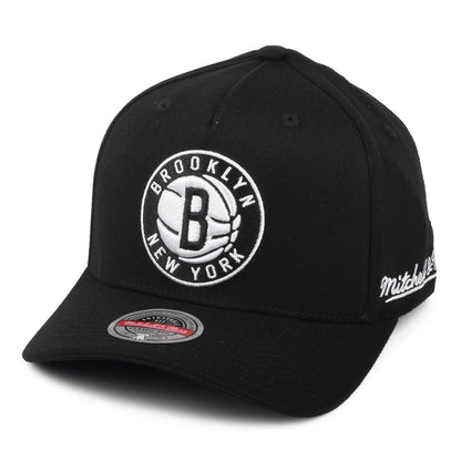 Mitchell & Ness Brooklyn Nets Snapback Cap - NBA Dropback Solid Redline - Black