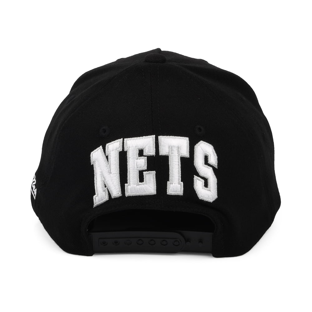 Mitchell & Ness Brooklyn Nets Snapback Cap - NBA Dropback Solid Redline - Black