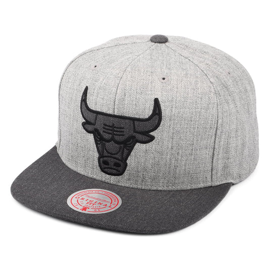 Mitchell & Ness Chicago Bulls Snapback Cap - NBA Dual Heather - Heather Grey
