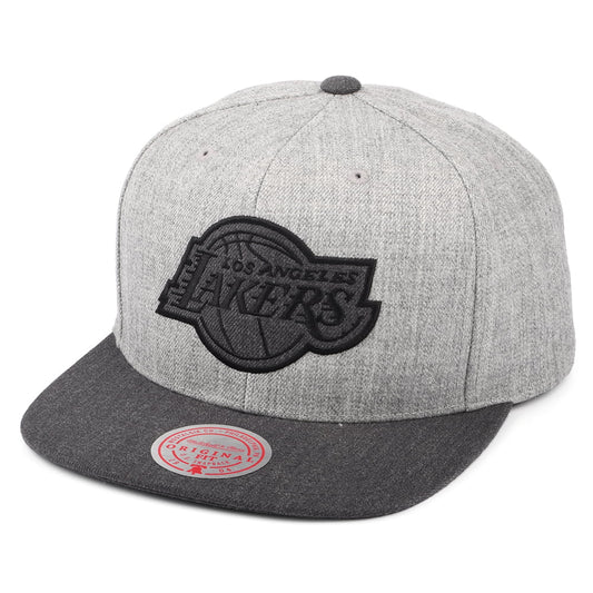 Mitchell & Ness L.A. Lakers Snapback Cap - NBA Dual Heather - Heather Grey