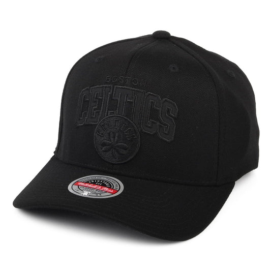 Mitchell & Ness Boston Celtics Snapback Cap - NBA Black Out Arch Redline - Black