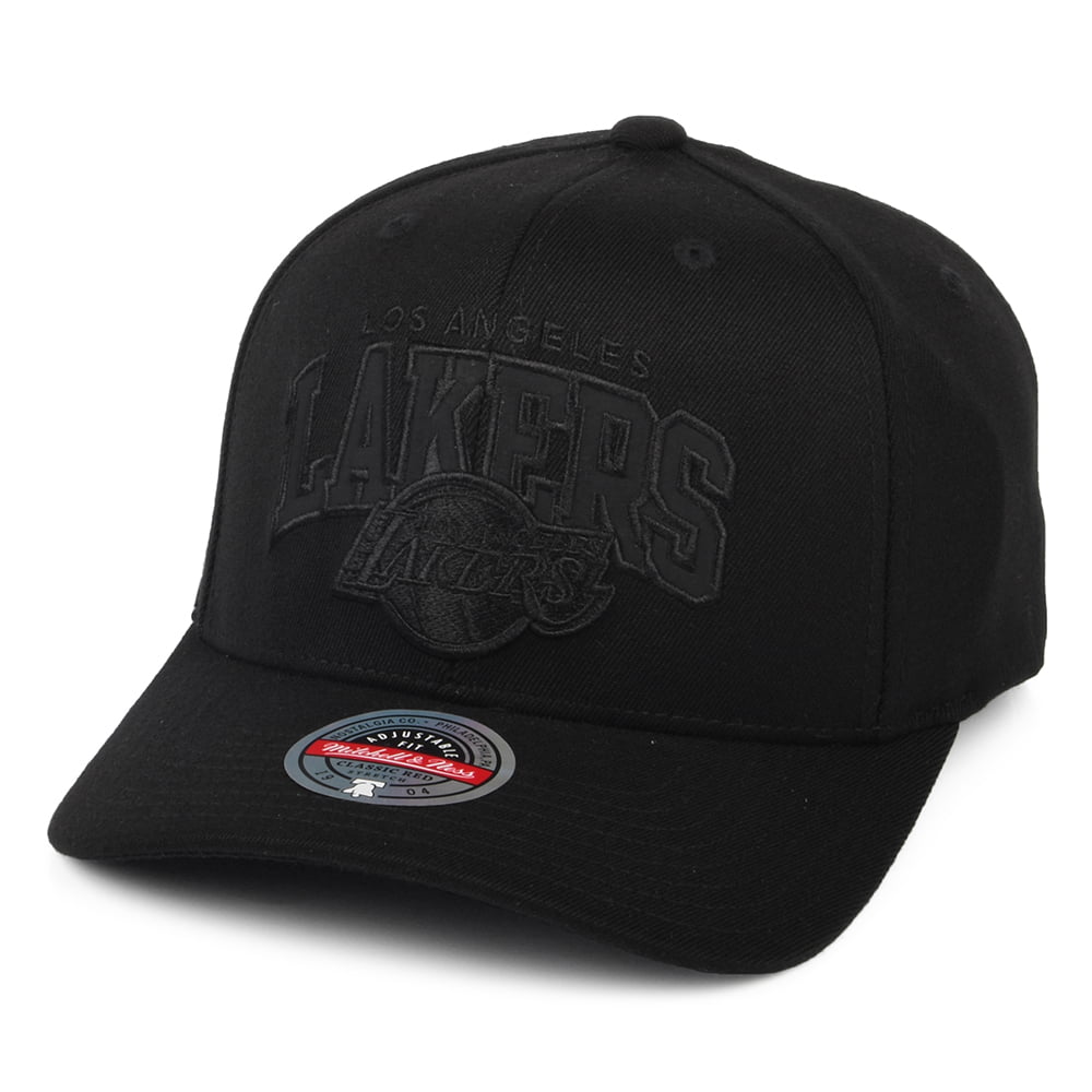Mitchell & Ness L.A. Lakers Snapback Cap - NBA Black Out Arch Redline - Black