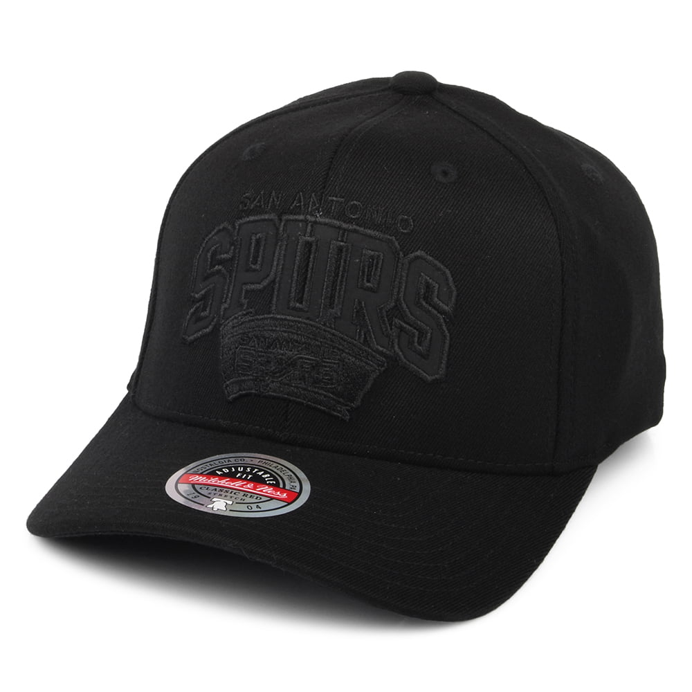 Mitchell & Ness San Antonio Spurs Snapback Cap - NBA Black Out Arch Redline - Black