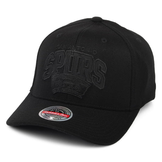 Mitchell & Ness San Antonio Spurs Snapback Cap - NBA Black Out Arch Redline - Black