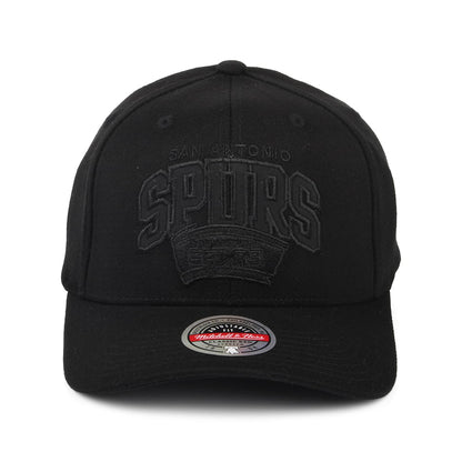 Mitchell & Ness San Antonio Spurs Snapback Cap - NBA Black Out Arch Redline - Black