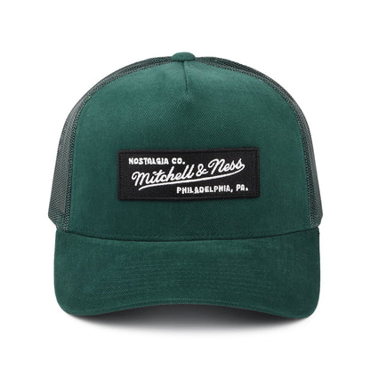 Mitchell & Ness Branded Box Logo Classic Trucker Cap - Dark Green
