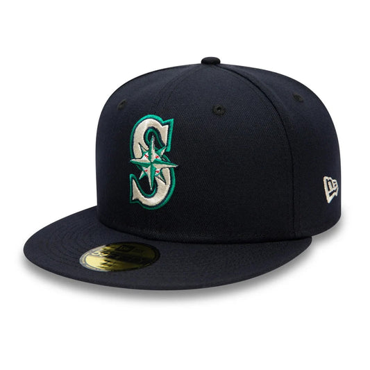 New Era 59FIFTY Seattle Mariners Baseball Cap - MLB On Field AC Perf - Navy Blue
