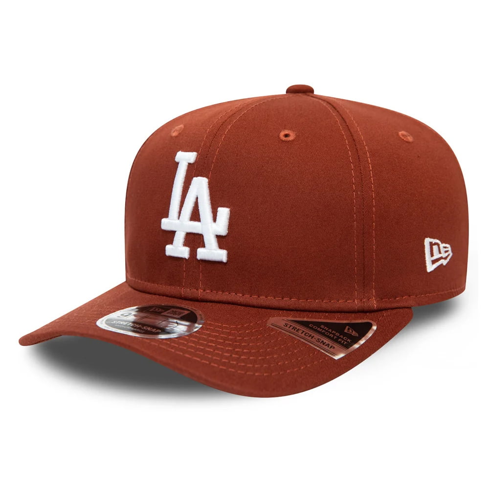 New Era 9FIFTY L.A. Dodgers Snapback Cap - MLB League Essential Stretch Snap - Brown