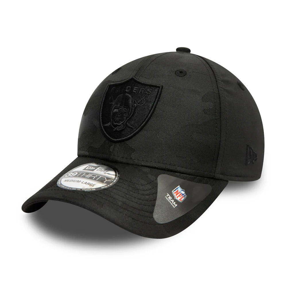 New Era 39THIRTY Las Vegas Raiders Baseball Cap - NFL Black Camo - Black