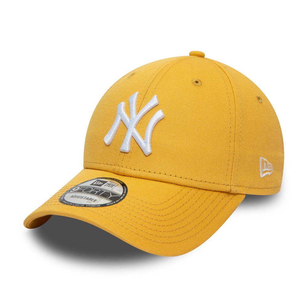 New Era 9FORTY NY Yankees Baseball Cap - MLB League Essential II - Yellow-White