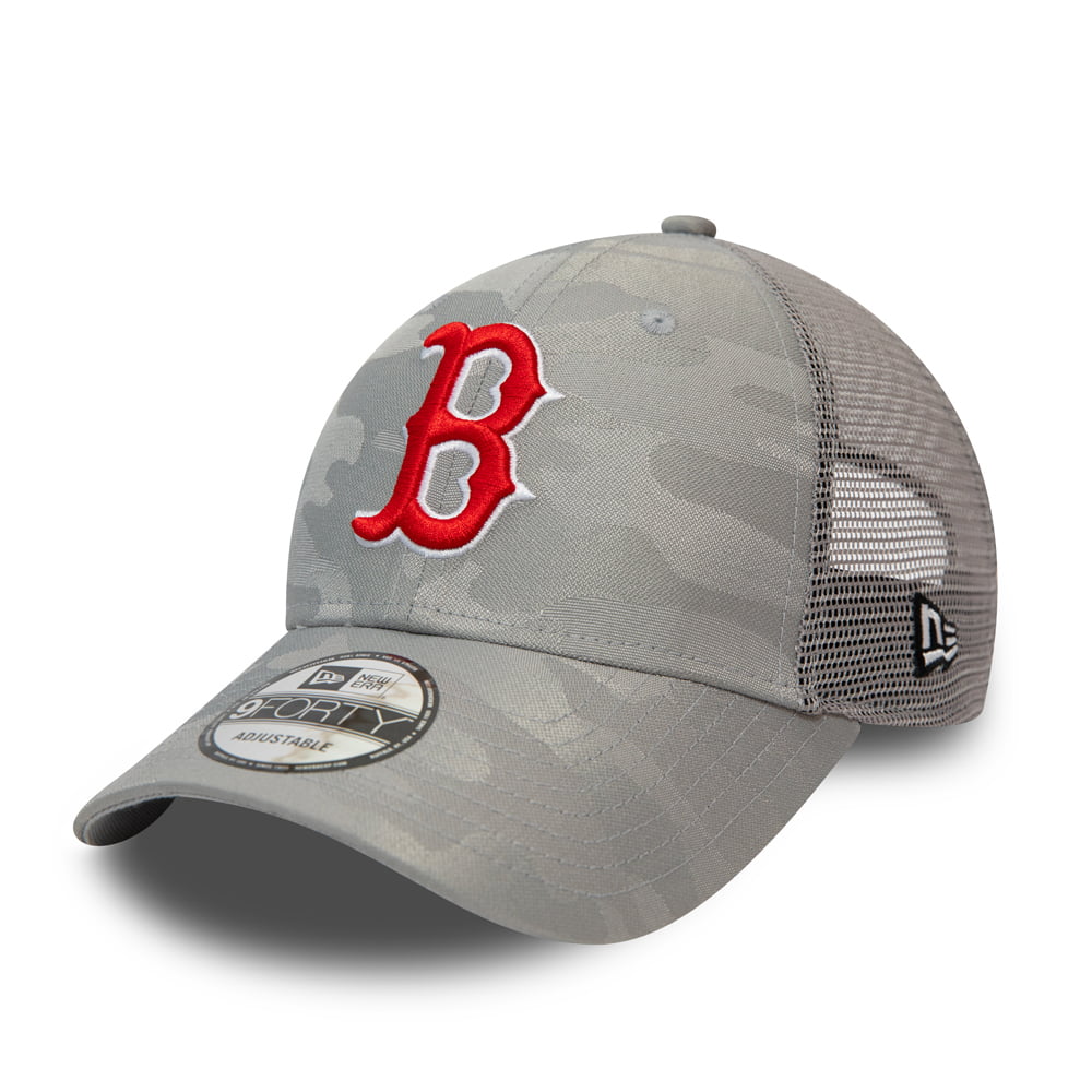 New Era 9FORTY Boston Red Sox Trucker Cap - MLB Home Field - Grey