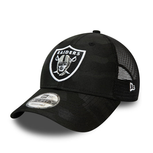 New Era 9FORTY Las Vegas Raiders Trucker Cap - NFL Home Field - Black
