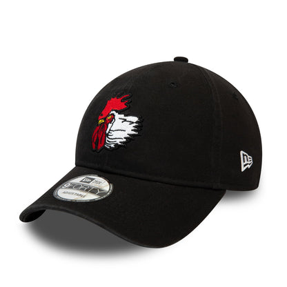 New Era 9FORTY Port City Roosters Baseball Cap - MLB Logo - Black