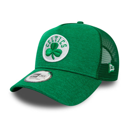 New Era 9FORTY Boston Celtics A-Frame Trucker Cap - NBA Shadow Tech - Green