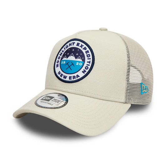 New Era 9FORTY A-Frame Trucker Cap - Explorer Patch - Stone