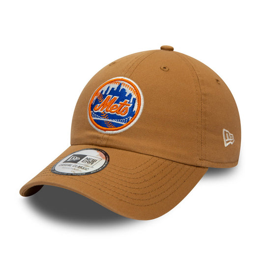 New Era 9TWENTY New York Mets Baseball Cap - MLB League Essential CC - Wheat
