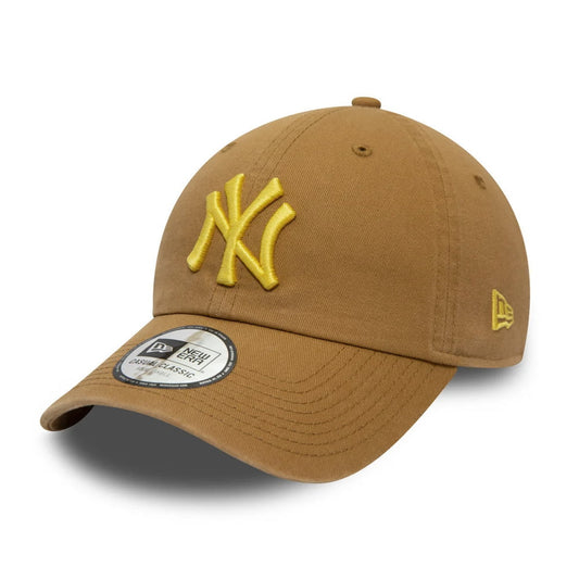 New Era 9TWENTY New York Yankees Baseball Cap - League Essential CC - Wheat-Yellow