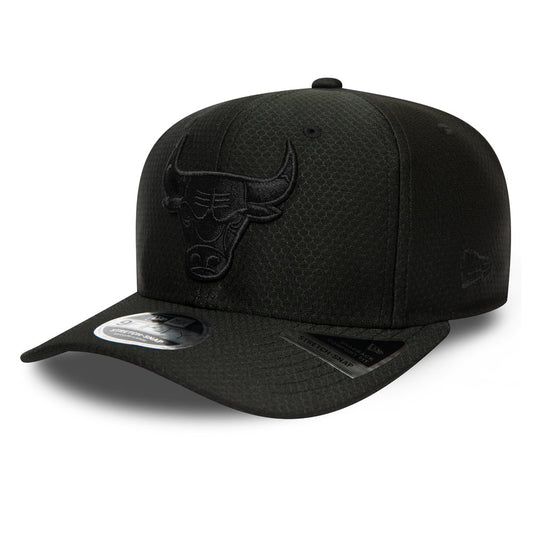 New Era 9FIFTY Chicago Bulls Snapback Cap - NBA Tonal Team Stretch Snap - Black