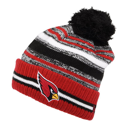 New Era Arizona Cardinals Bobble Hat - NFL Sport Knit OTC - Cardinal-Black