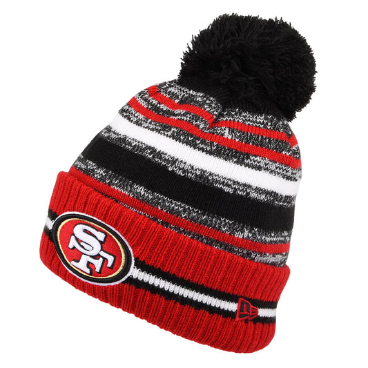 New Era San Francisco 49ers Bobble Hat - NFL Sport Knit OTC - Red-Black