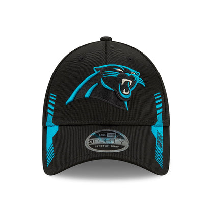 New Era 9FORTY Carolina Panthers Snap Baseball Cap - NFL Sideline Home - Black-Blue