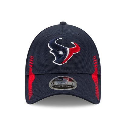 New Era 9FORTY Houston Texans Snap Baseball Cap - NFL Sideline Home - Blue-Red