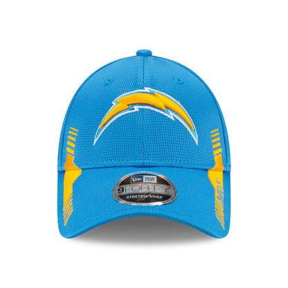 New Era 9FORTY Los Angeles Chargers Snap Baseball Cap - NFL Sideline Home - Blue-Gold