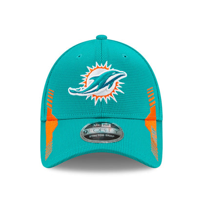 New Era 9FORTY Miami Dolphins Baseball Cap - NFL Sideline Home - Teal-Orange