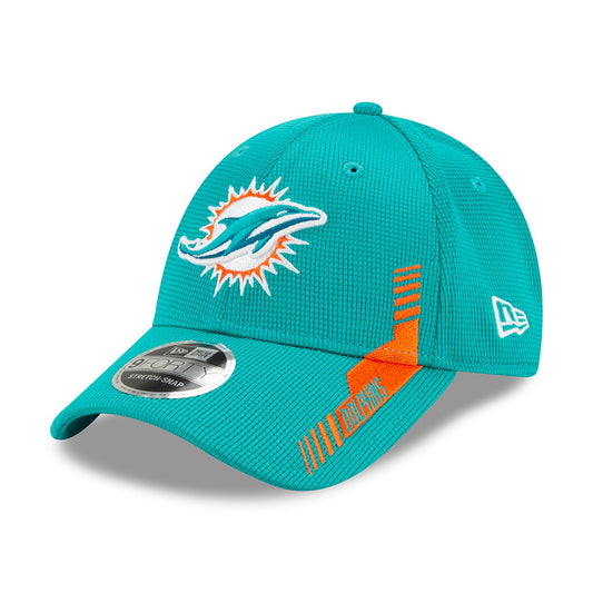 New Era 9FORTY Miami Dolphins Baseball Cap - NFL Sideline Home - Teal-Orange