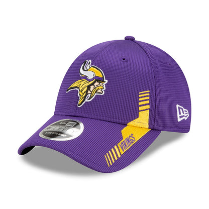 New Era 9FORTY Minnesota Vikings Snap Baseball Cap - NFL Sideline Home - Purple-Gold