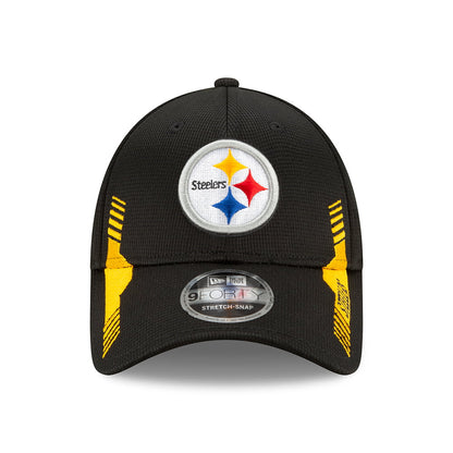 New Era 9FORTY Pittsburgh Steelers Snap Baseball Cap - NFL Sideline Home - Black-Gold