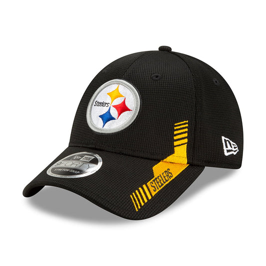 New Era 9FORTY Pittsburgh Steelers Snap Baseball Cap - NFL Sideline Home - Black-Gold