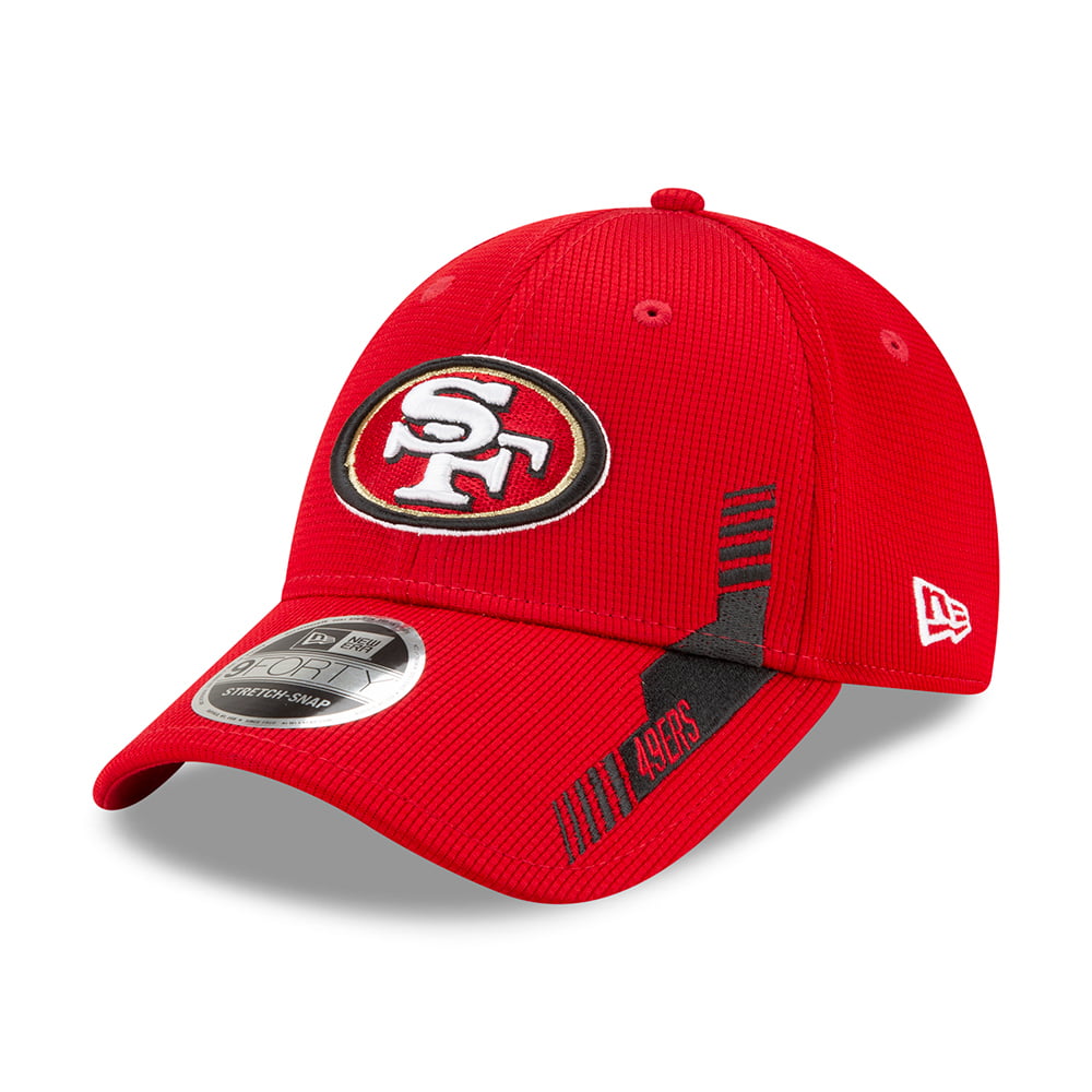 New Era 9FORTY San Francisco 49ers Snap Baseball Cap - NFL Sideline Home - Red-Black