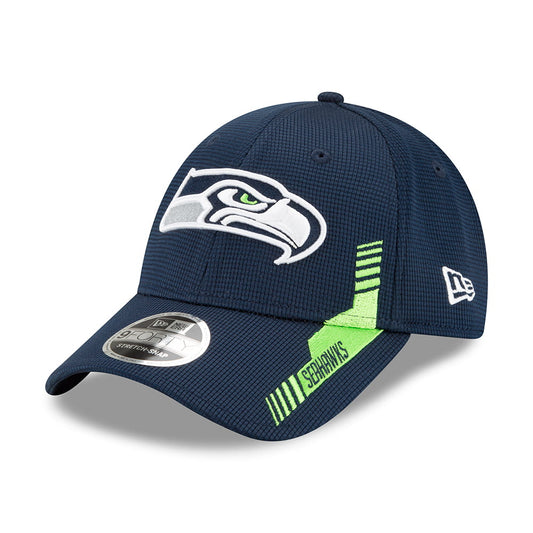 New Era 9FORTY Seattle Seahawks Baseball Cap - NFL Sideline Home - Blue-Green