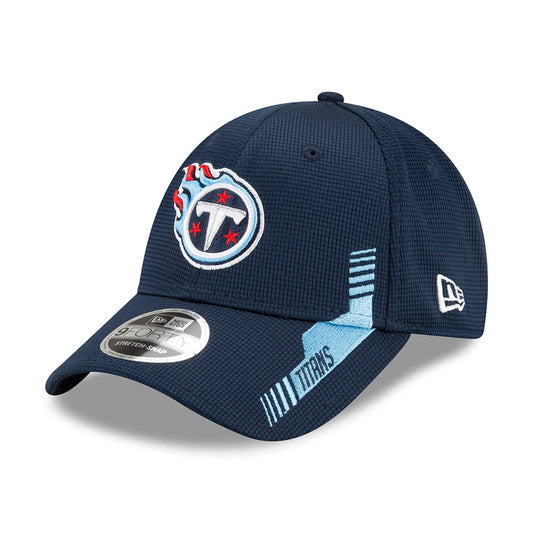 New Era 9FORTY Tennessee Titans Stretch Snap Baseball Cap - NFL Sideline Home - Blue