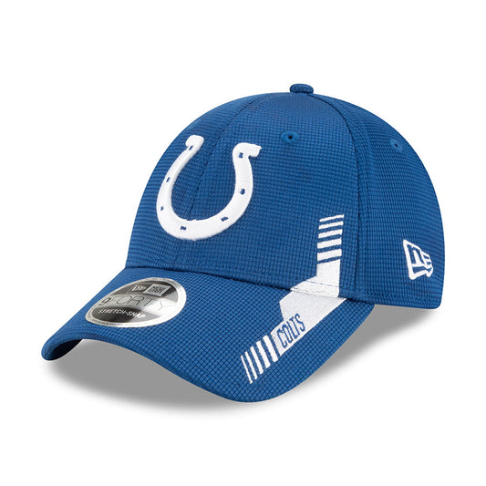 New Era 9FORTY Indianapolis Colts Snap Baseball Cap - NFL Sideline Home - Blue-White