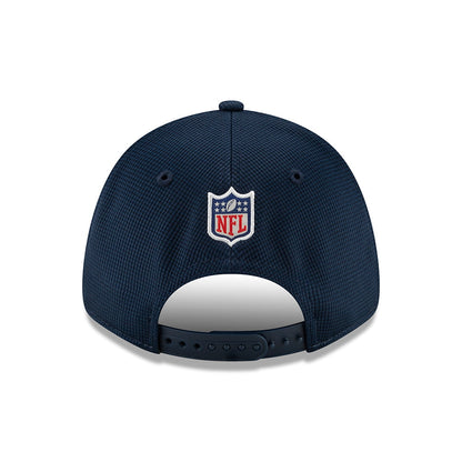 New Era 9FORTY New England Patriots Snap Baseball Cap - NFL Sideline Home - Navy Blue
