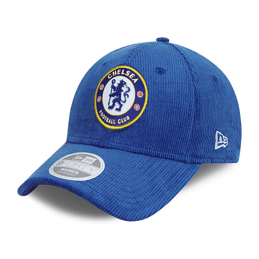 New Era Womens 9FORTY Chelsea FC Baseball Cap - Cord - Blue
