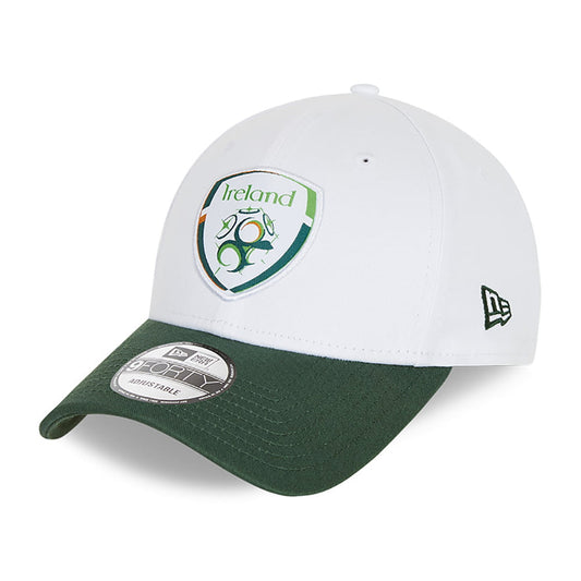 New Era 9FORTY Football Association of Ireland Baseball Cap - White-Green